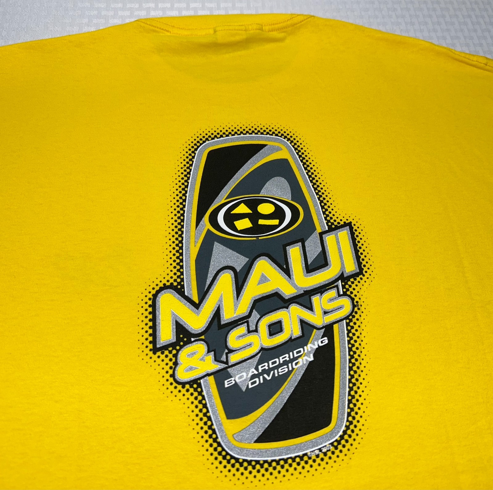 NEW VTG 90’s Maui & Suns Yellow Surf Beach T Shirt Men’s 2XL (3XL) BIG & TALL