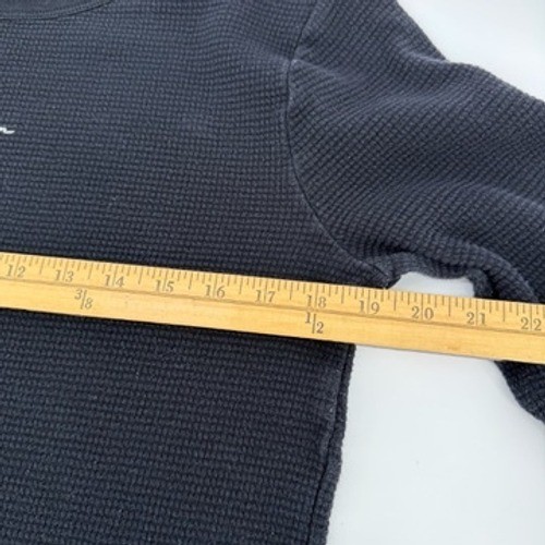 Hollister Must Have Collection Black Waffle Knit Long Sleeve Top Mens Medium