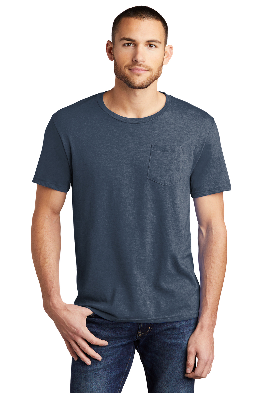 District Young Mens Very Important Tee with Pocket DT6000P