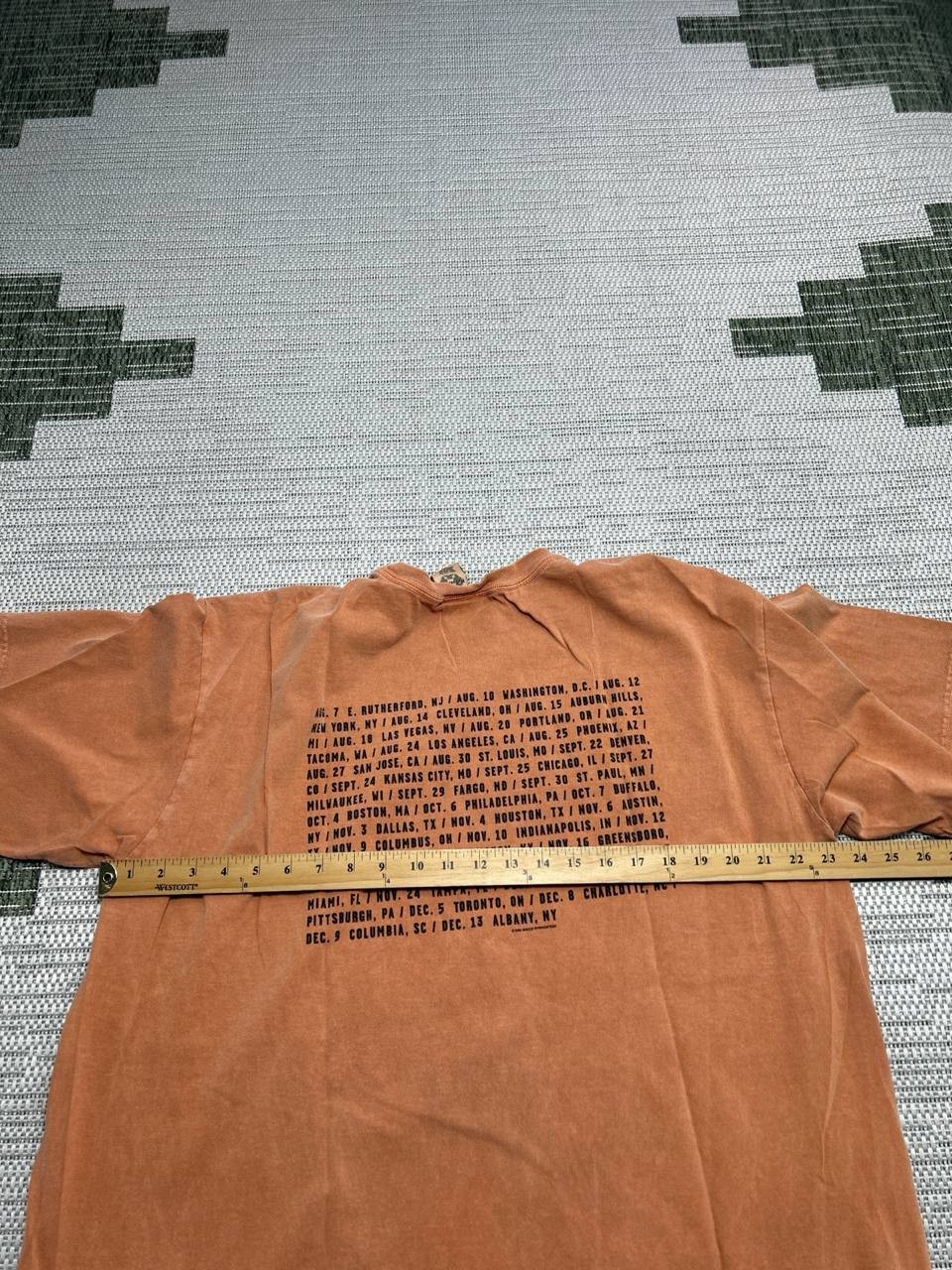 Bruce Springsteen And The E Street Band Shirt Mens Xl Orange Cotton Band