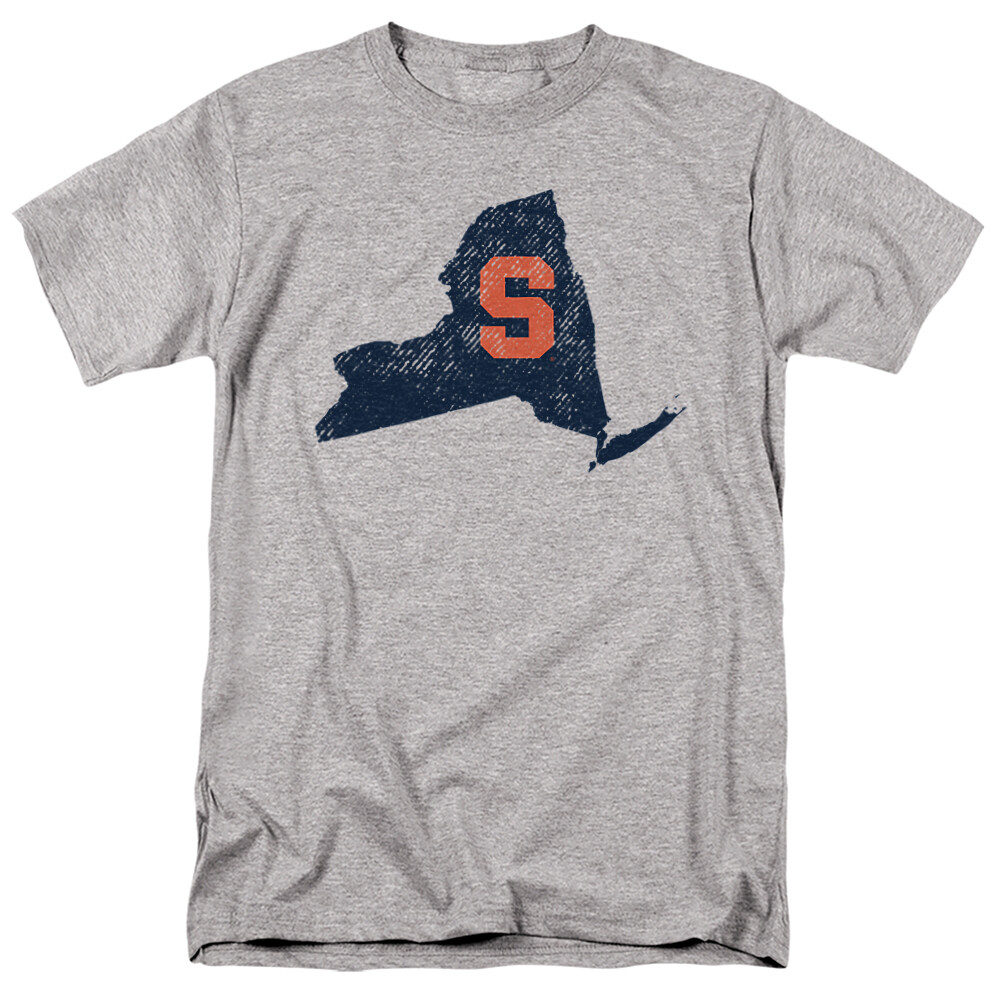 Syracuse University Adult T-Shirt Official, Heather Grey S-5XL