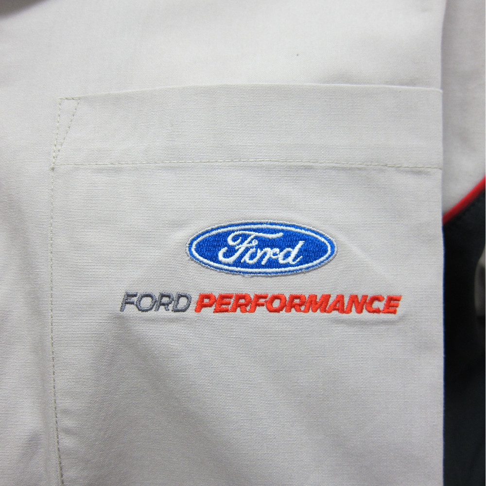 Ford Performance Pit Mechanic Button Down Work Crew Shirt Official Licensed