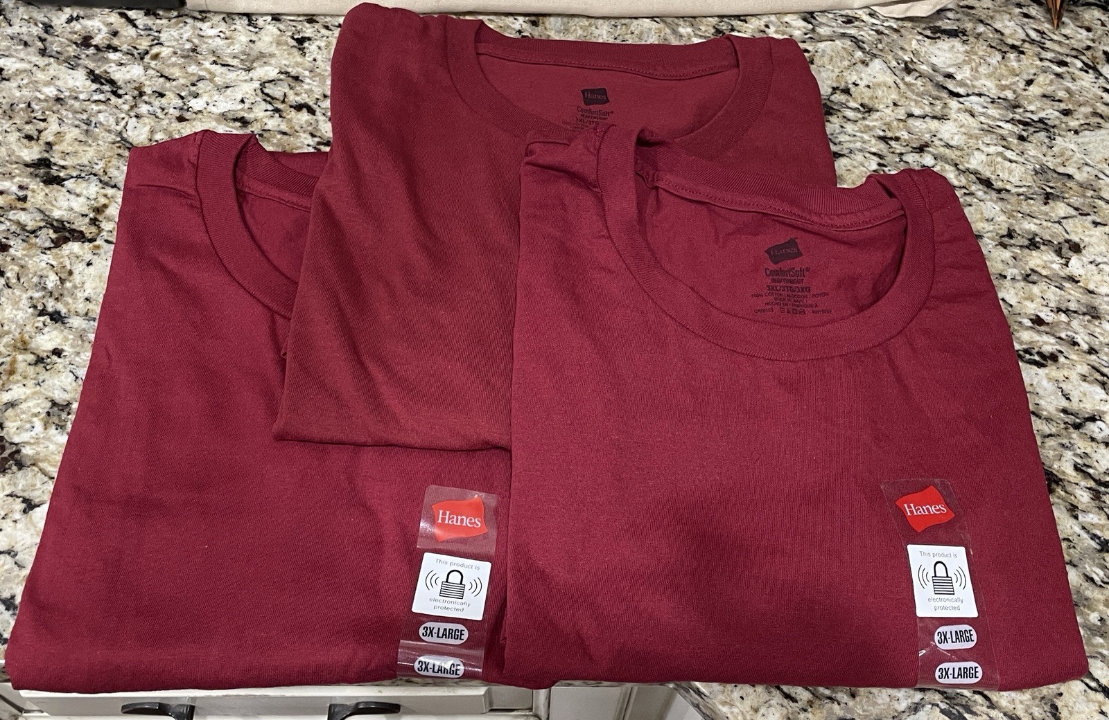Hanes Men’s T-shirt single, 2 pack or 3 pack various colors available, new