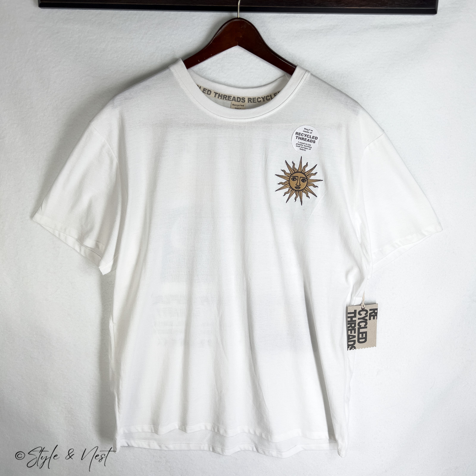 Recycled Threads Celestial Tarot Tee XL Y2K Hippie Grunge