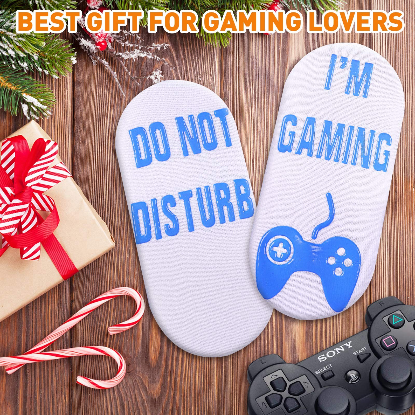 Do Not Disturb Im Gaming Socks Men Gifts Valentines Day Kids Gamer Dad Funny
