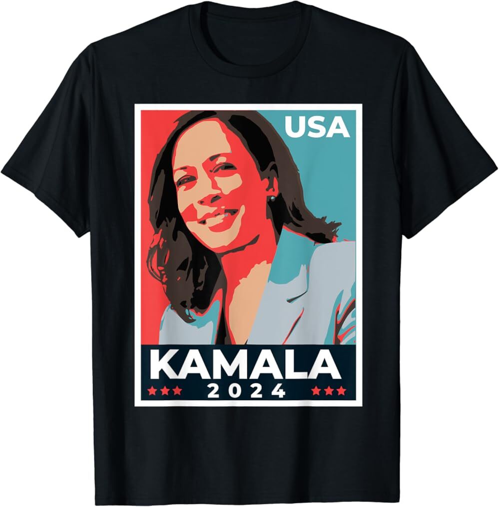 Kamala For President 2024 T-Shirt, Unisex Cotton Tee
