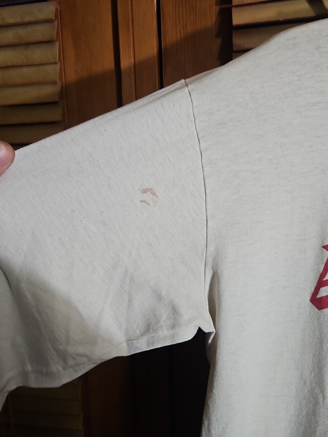 Vintage 90s St John’s Red Storm College Sports Tee T Shirt M L NYC New York City