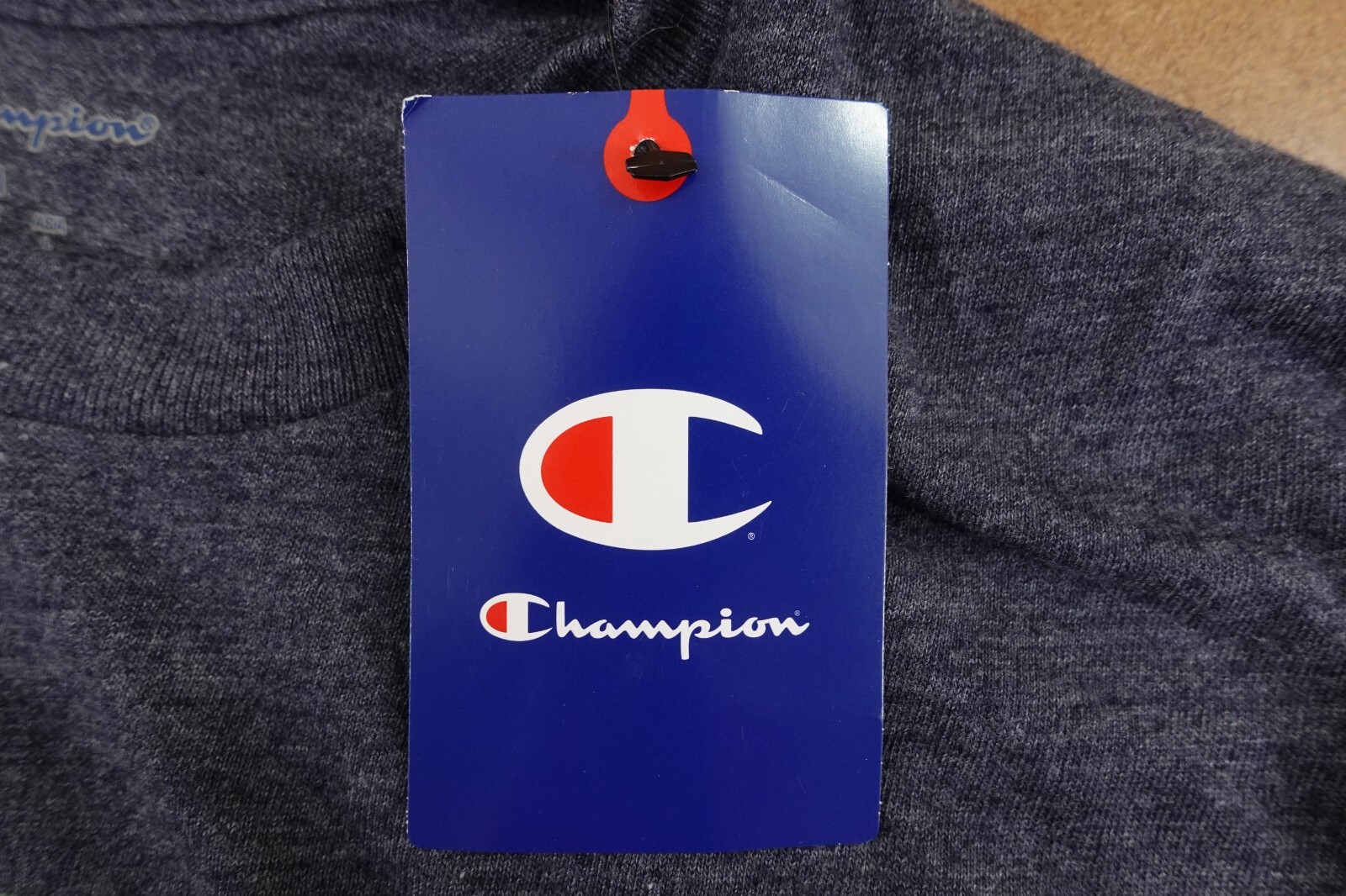Champion Mens Medium Navy Heather Jersey Boston Massachusetts Graphic Tee NWT
