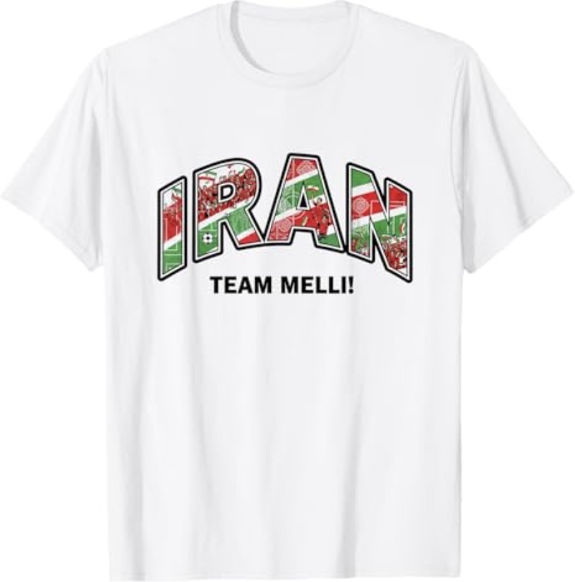 Soccer Fan Shirt 2026 Iran Team Melli Supporters T-Shirt