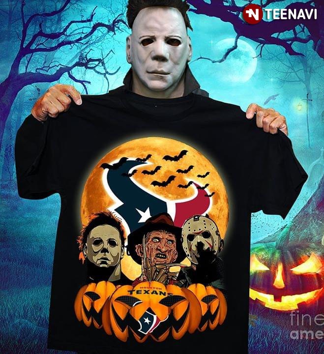 Halloween Michael Myers Freddy Krueger Jason Cotton Black Men’s T Shirt..
