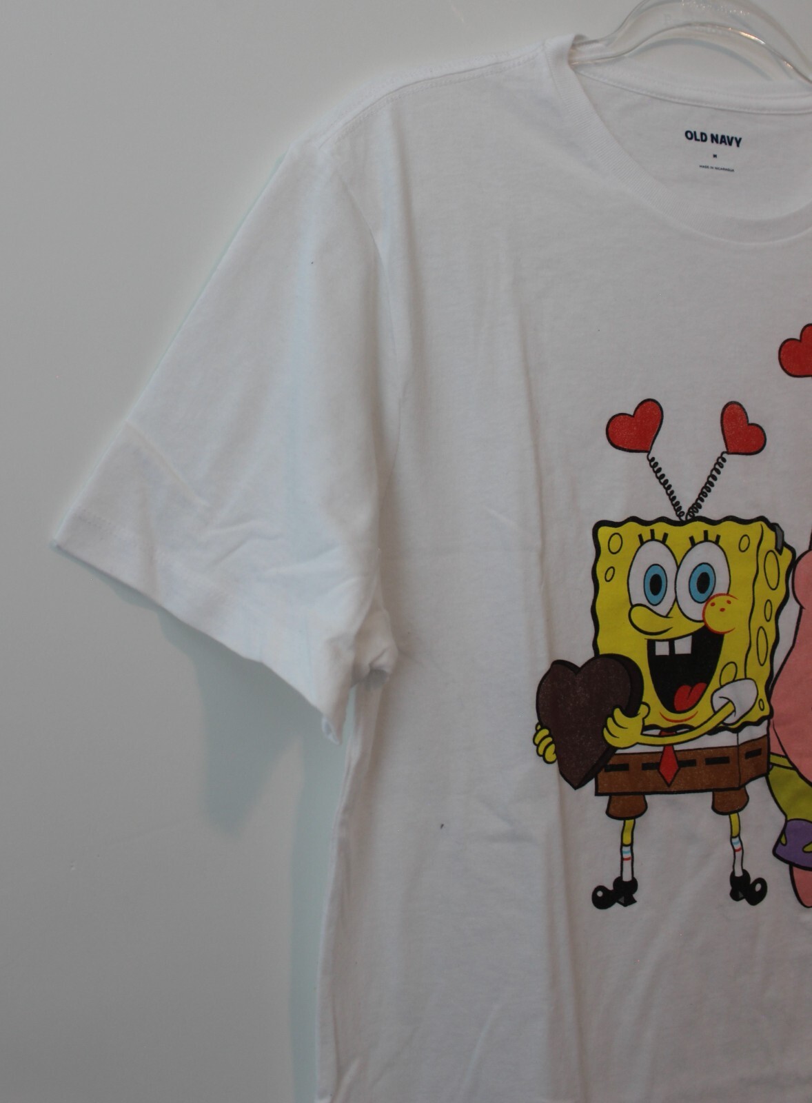 Old Navy Mens Spongebob & Patrick Graphic T-shirt White Multi-Size NWT
