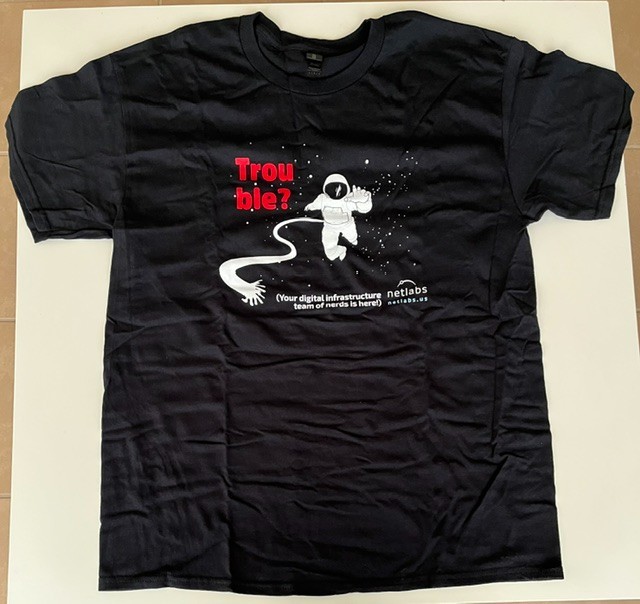 Spaceman t-shirt – Black, large