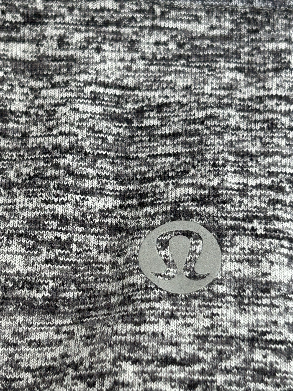 Lululemon Surge Long Sleeve Henley Space Dye Camo Black Dark Slate Size Small