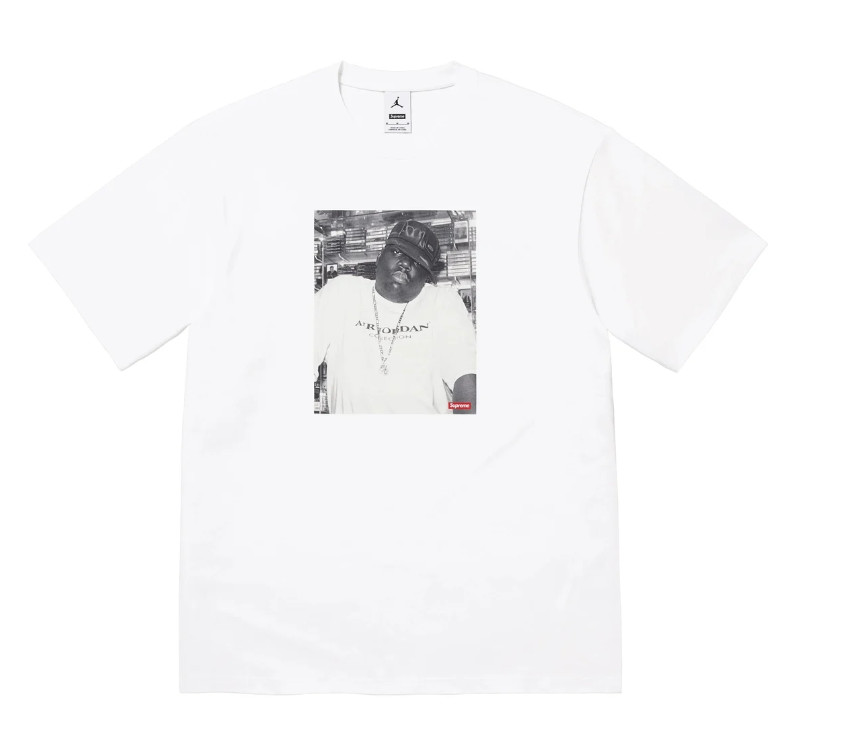 Supreme Jordan Biggie S/S Top Size Large White FW24 Supreme New York 2024 New