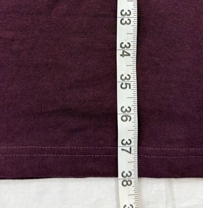 Men’s 4XL Tall Maroon Carhartt K87 Loose Fit Short Sleeve Pocket Cotton T-Shirt