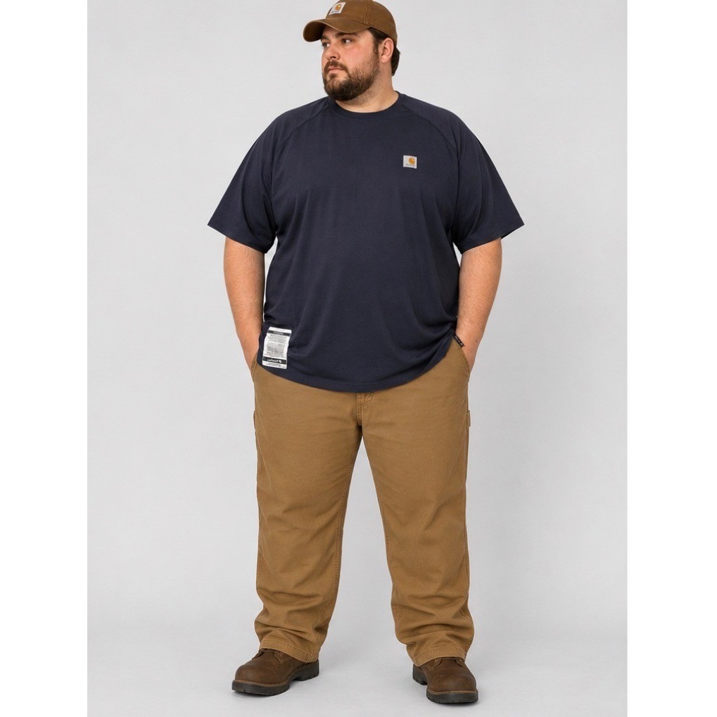 Carhartt FR Flame Resistant Work-Dry T-Shirt Mens 2XL Dark Navy Blue FRK008 DNY