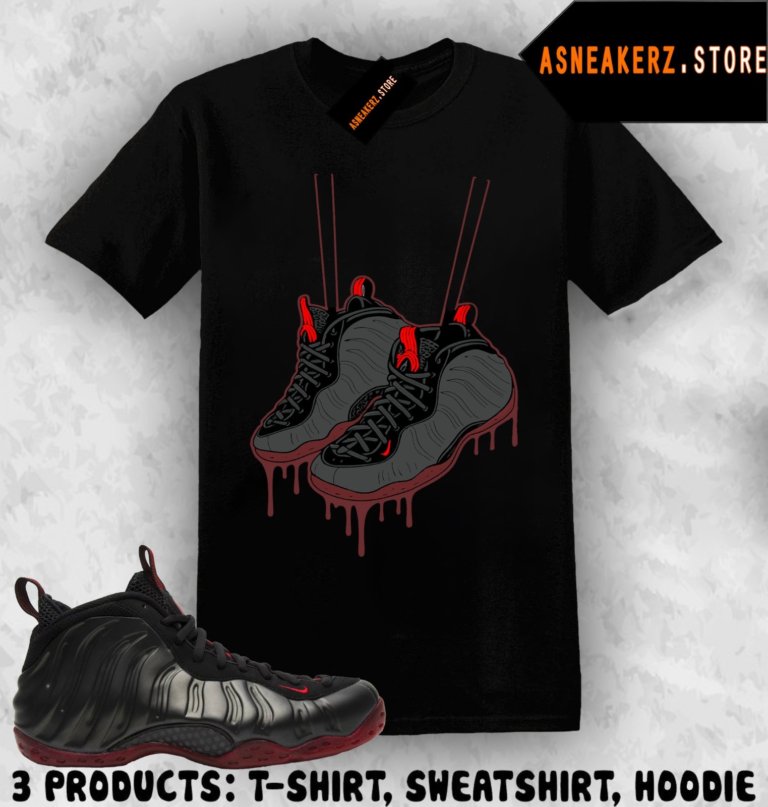 Shirt Match Foamposite One Cough Drop 2025 Sneaker Matching Drip Foams T-Shirt