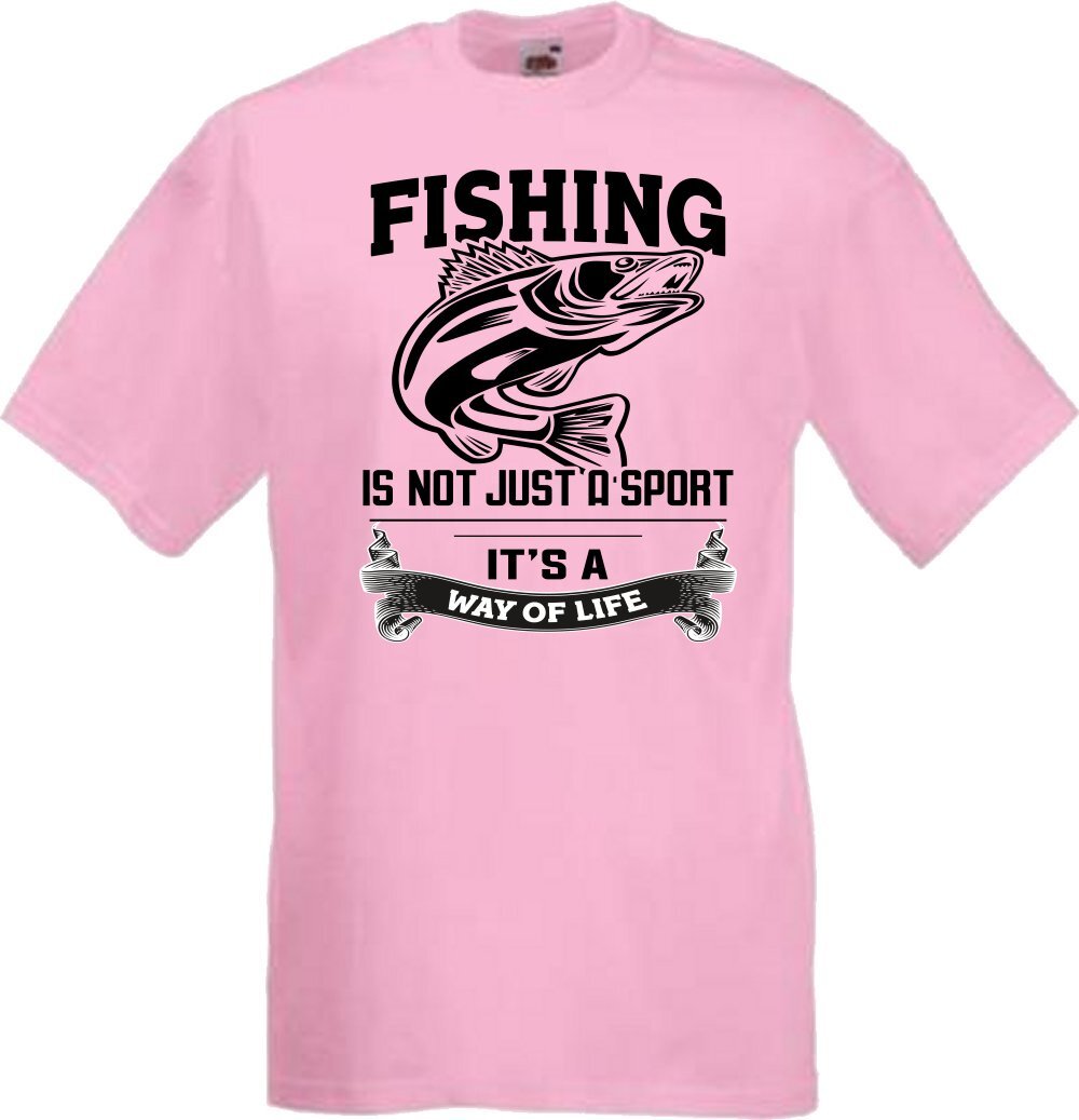 Fishing Sport Way Of Life Humour Novelty T Shirt Various Colours And Sizes