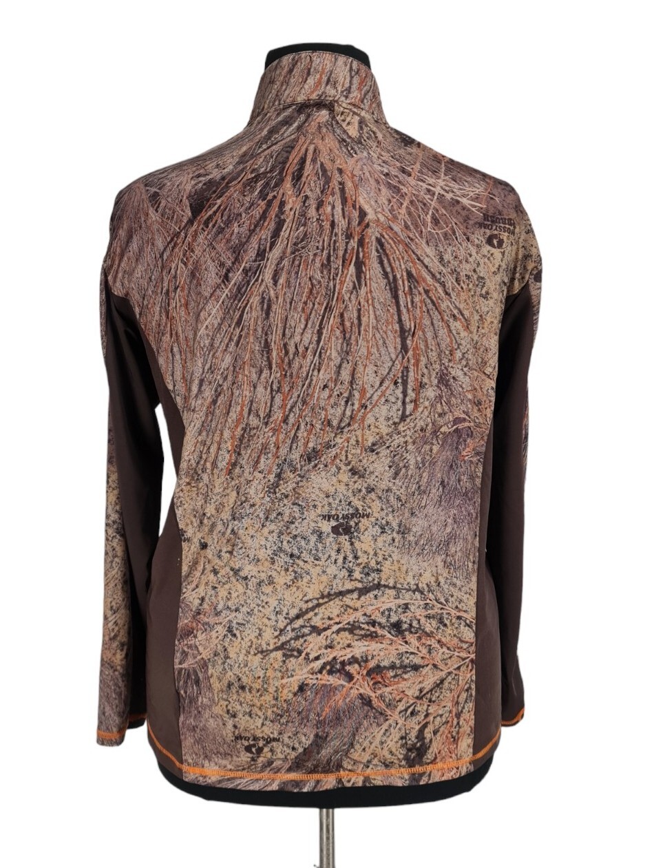 Mossy Oak Mens Shadow Branch Camouflage Top Size L 1/4 Zip Long Sleeve Hight NCK