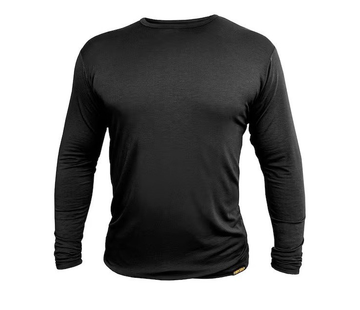 Firm Grip Men’s Base Layer Long Sleeve Shirt (2-Pack) Medium