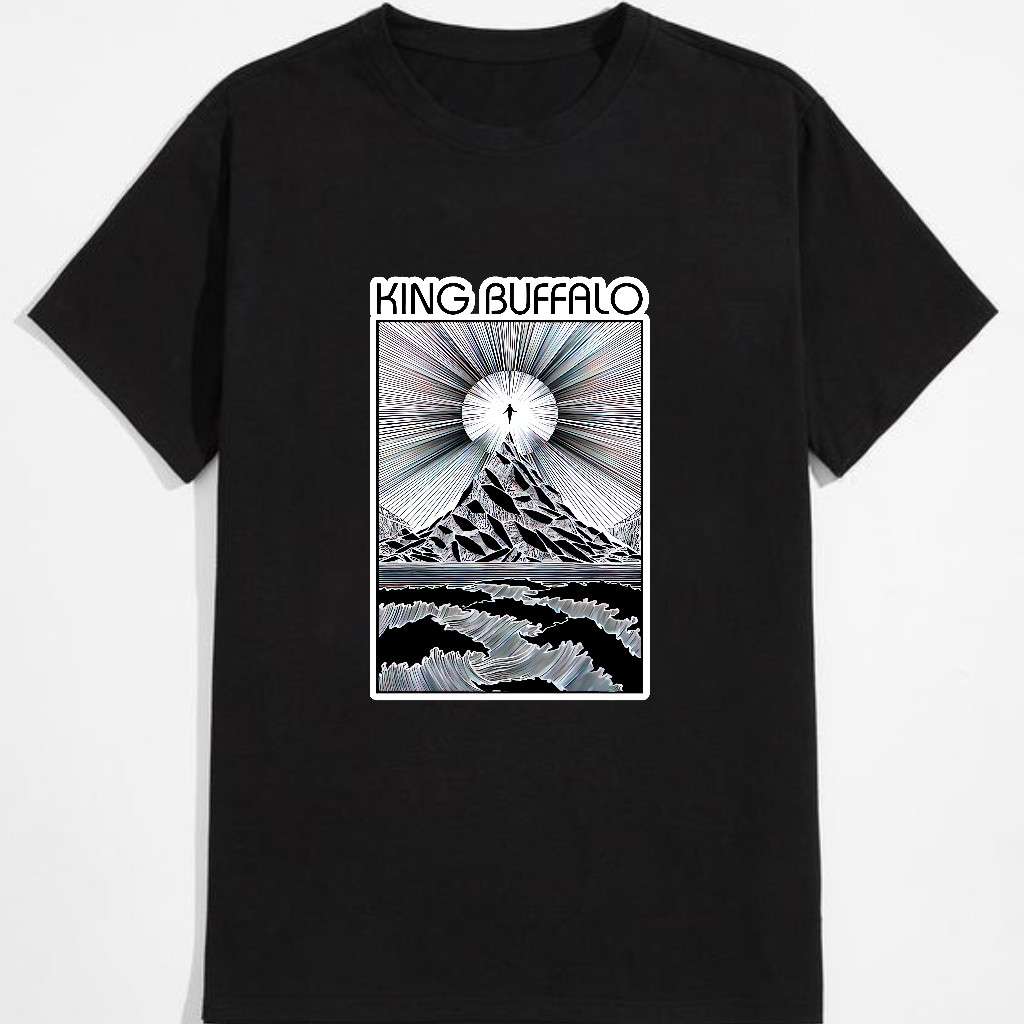 King Buffalo American Music Retro Art T-Shirt, S-4XL, New & Popular