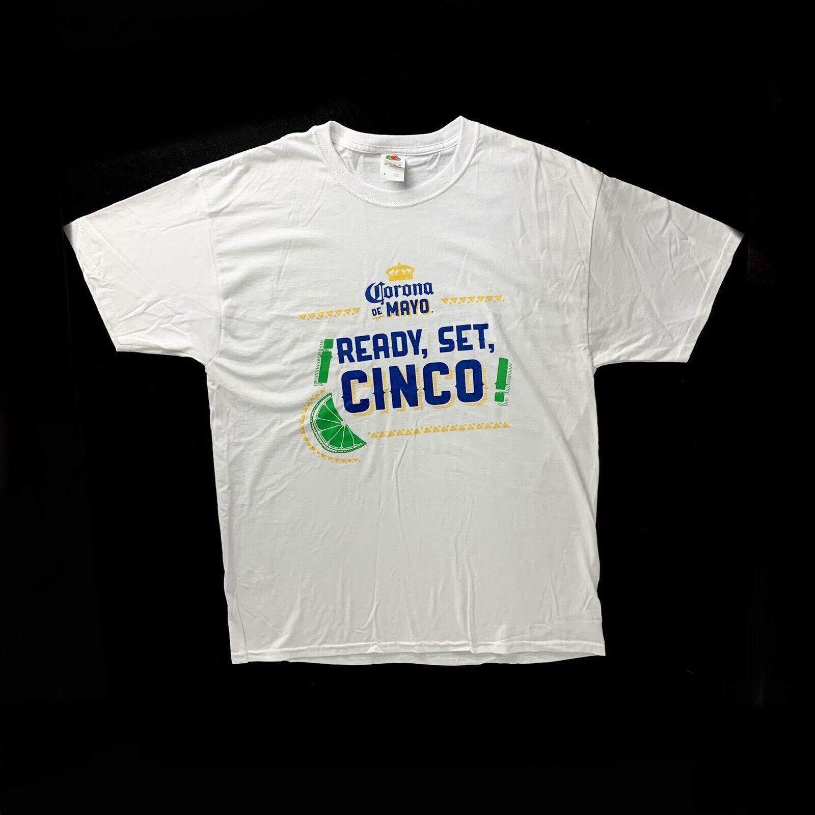 Corona Beer Cinco De Mayo White T Shirt XL NEW Cerveza Mexican