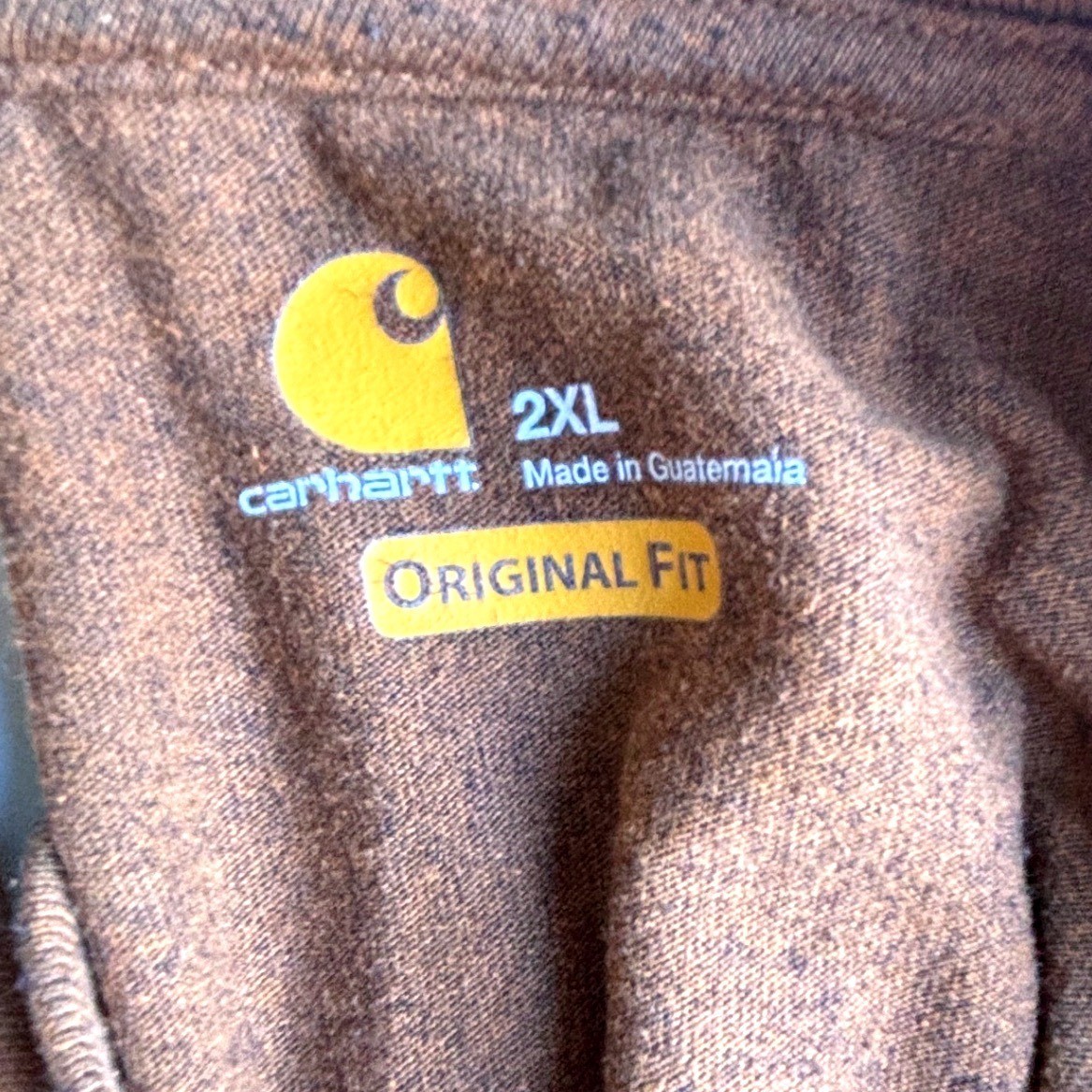 Carhartt Long Sleeve T-Shirt Bundle Mens 2XL Brown Camo Pocket Distressed 2pk