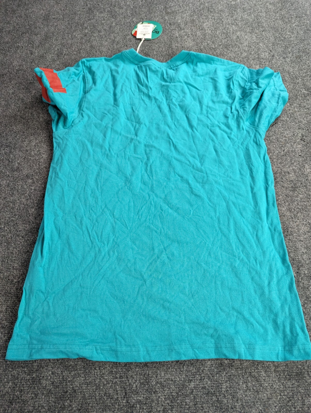 Born Fly T-shirt Mens Small Teal Anytown USA NWT