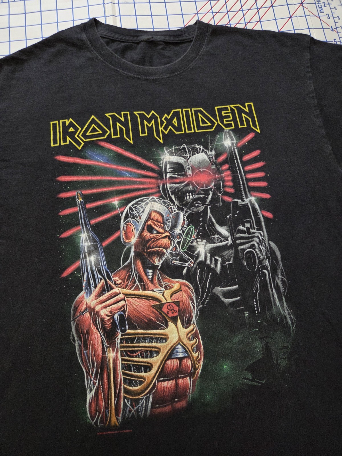 Iron Maiden Shirt Band Tour Large Eddie