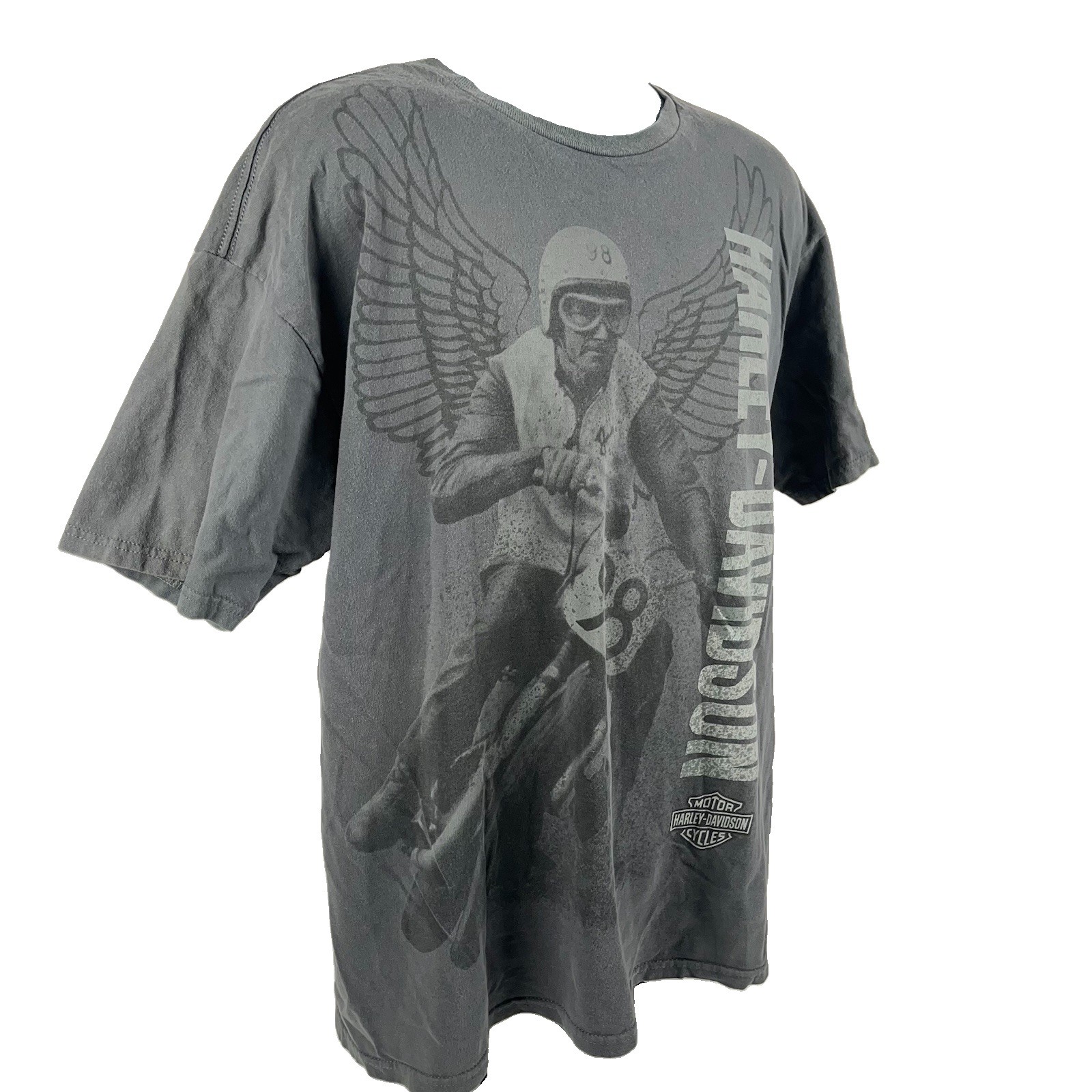 Harley-Davidson Shirt Men’s XL Gray Orlando Florida Racer Eagle Graphics