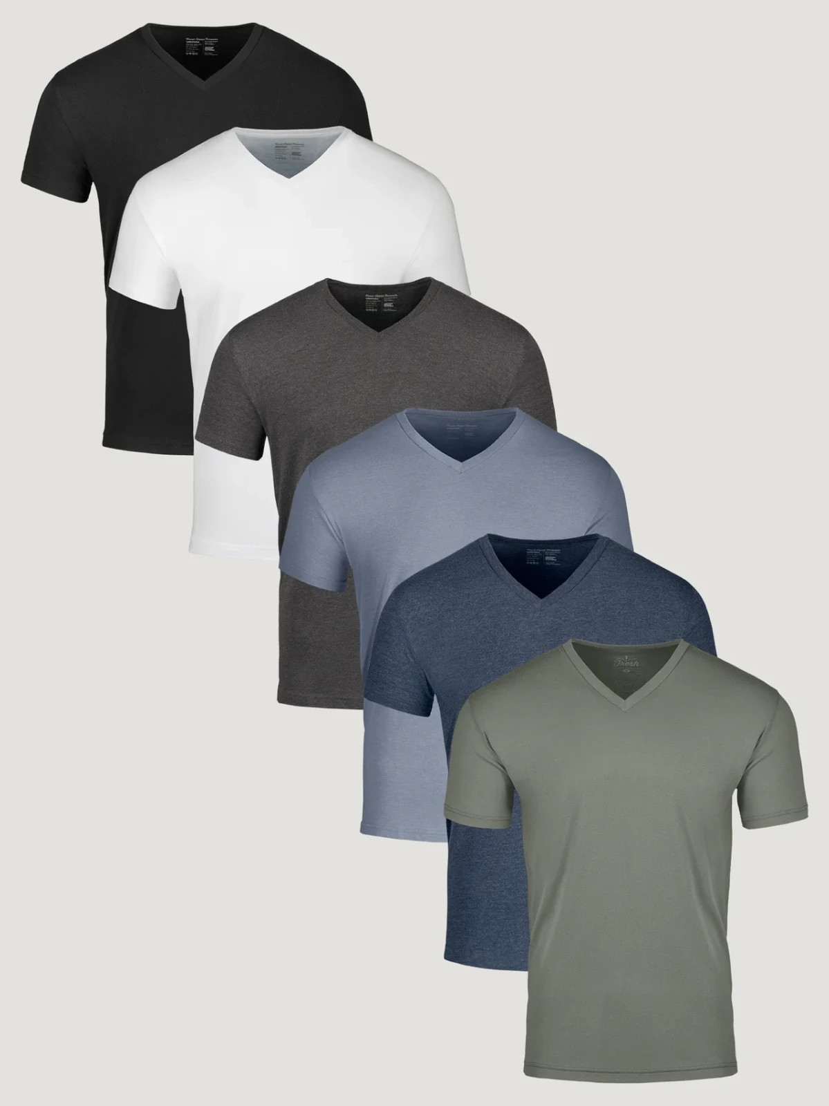 Fresh Clean Threads Best Sellers V-Neck 6-Pack Regular FIT- SHIPS FREE!