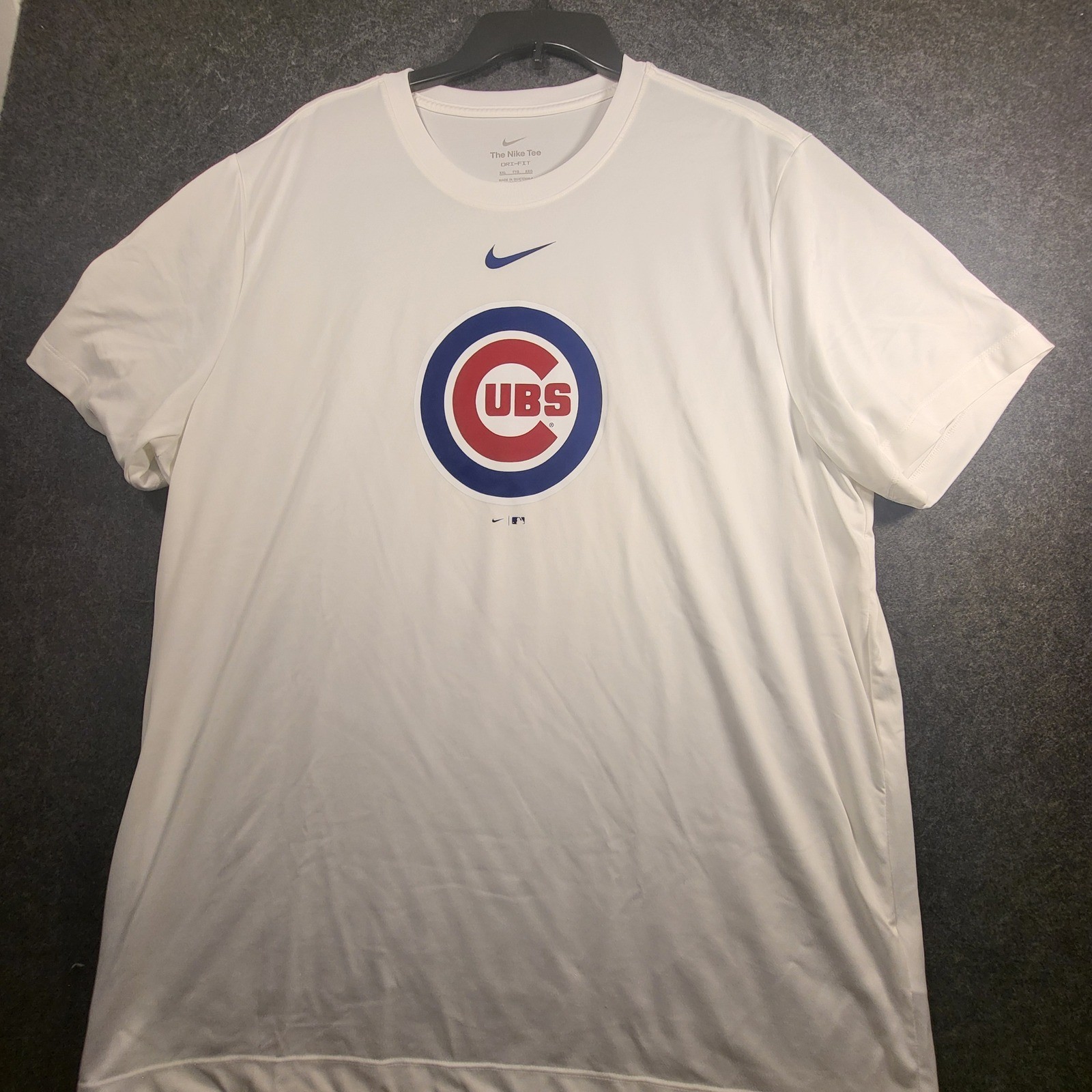 Chicago Cubs MLB Nike Dri-FIT White Graphic T-Shirt Mens XXL Short Sleeve Tee
