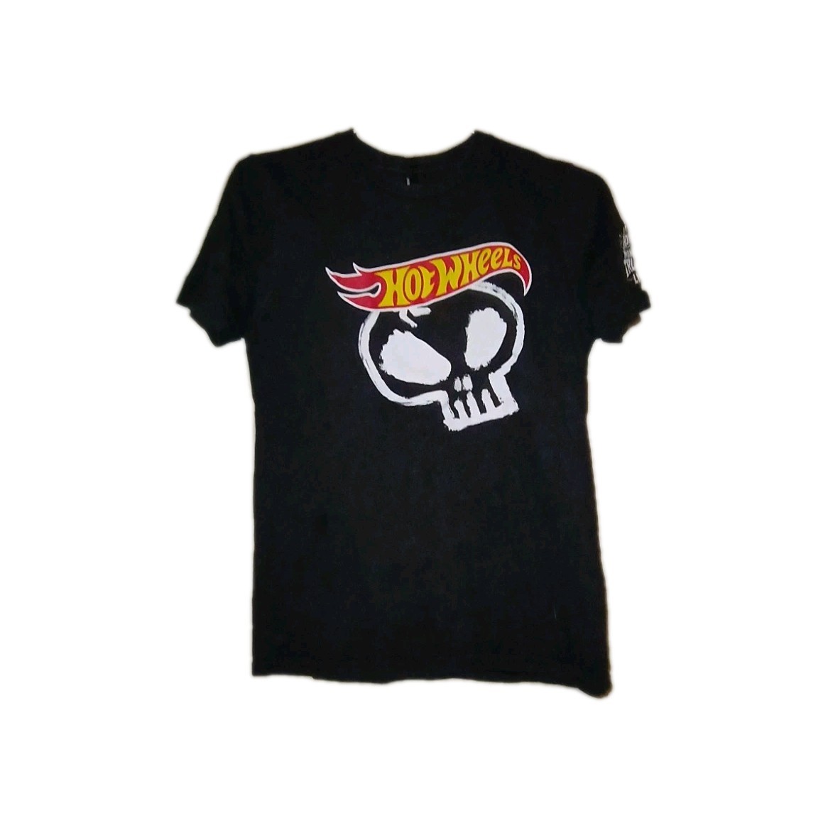 District Hot Wheels Monster Trucks Skull Black Cotton Youth L Short sleeve y2k