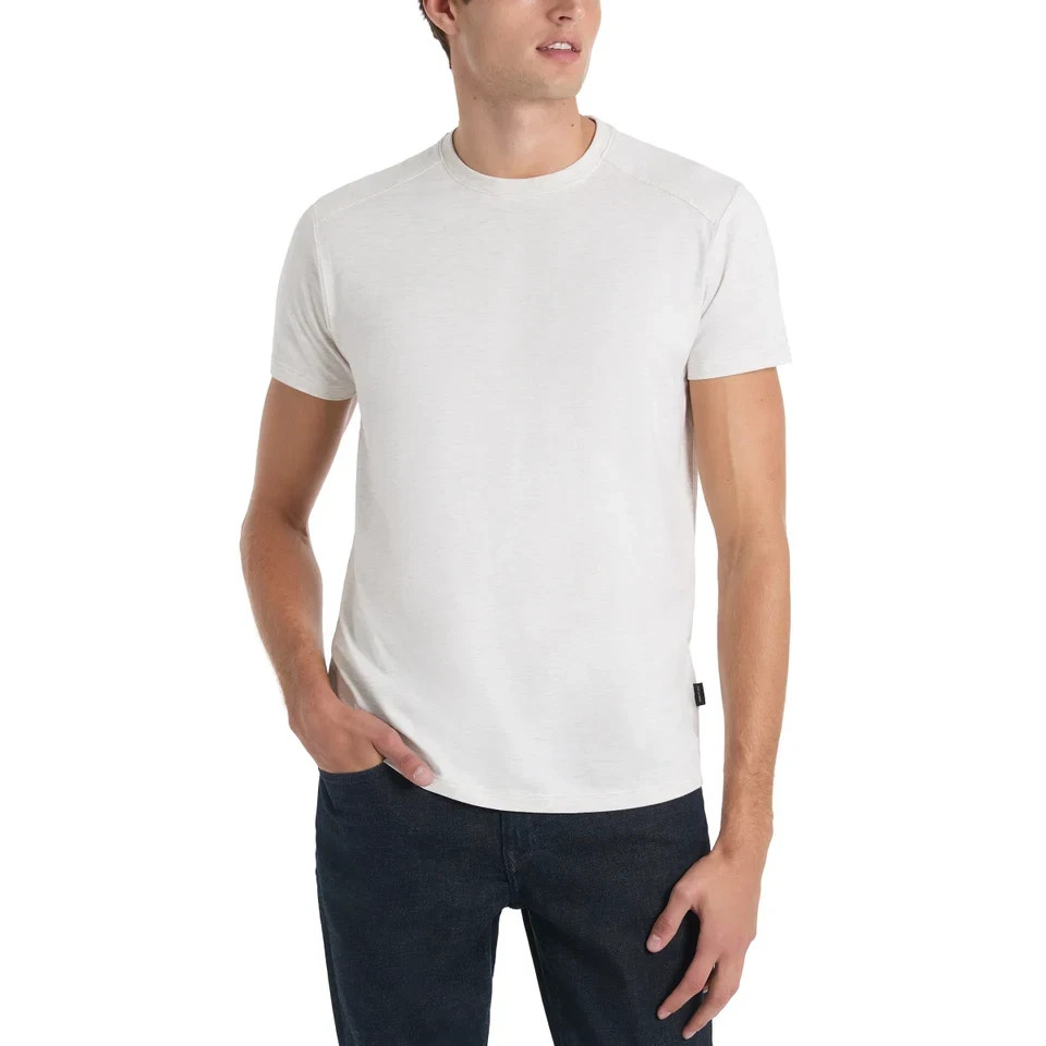 NEW Kenneth Cole New York S Men’s S Organic Cotton T-Shirt Grey Specks