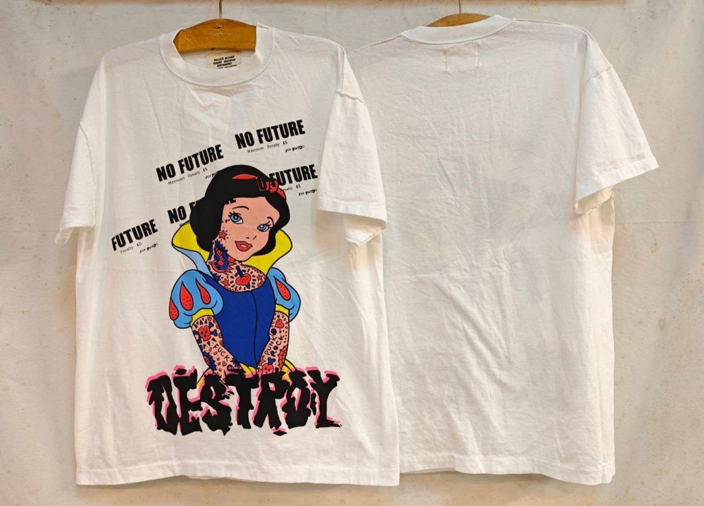 VTG Seditionaries Snow White Vivienne Westwood No Future Art Sz.L Shirt REPRINT