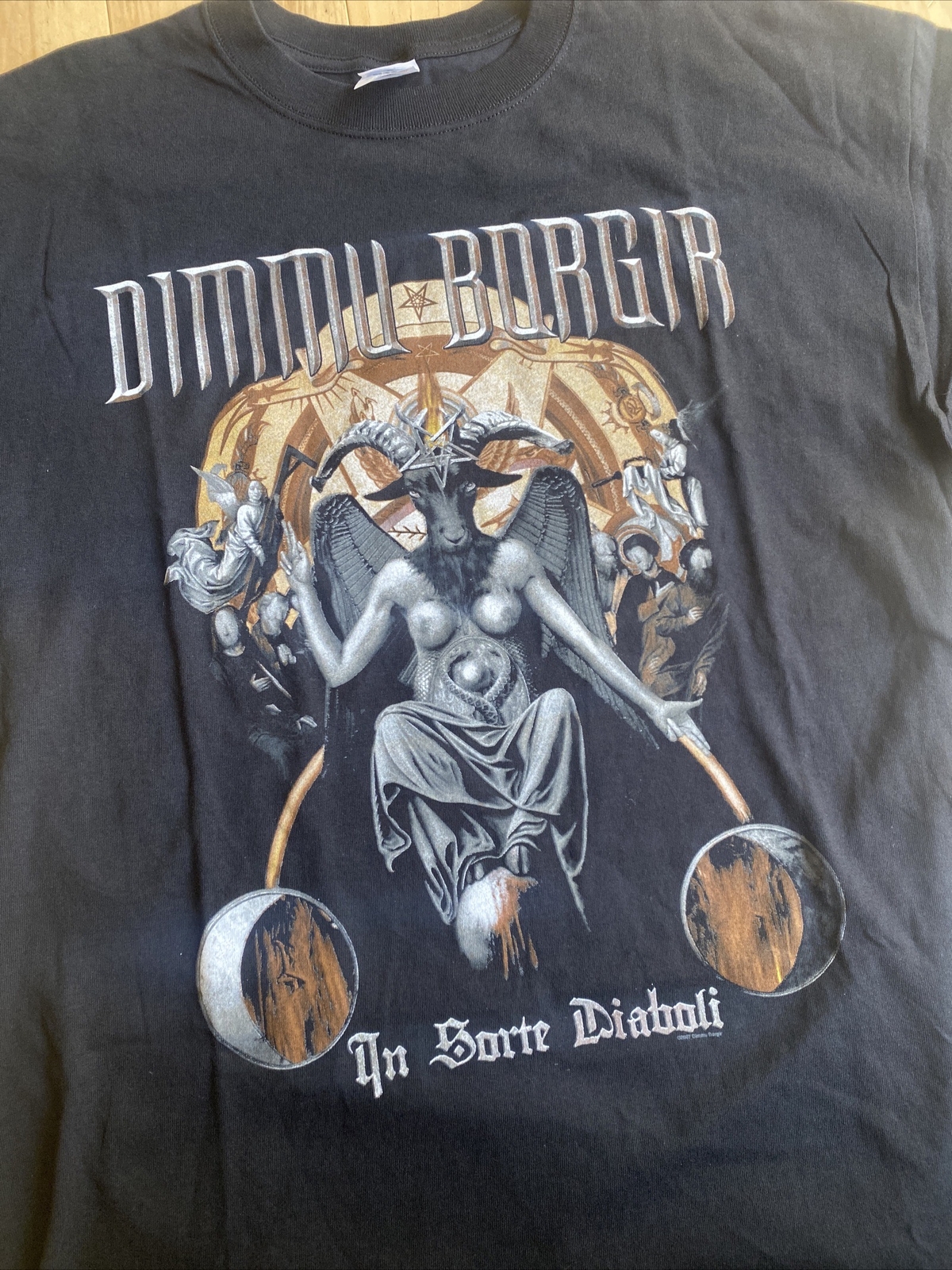 NWOT VTG 2007 Dimmu Borgir Invaluable Darkness Tour In Sorte Diaboli Sz XL Anvil