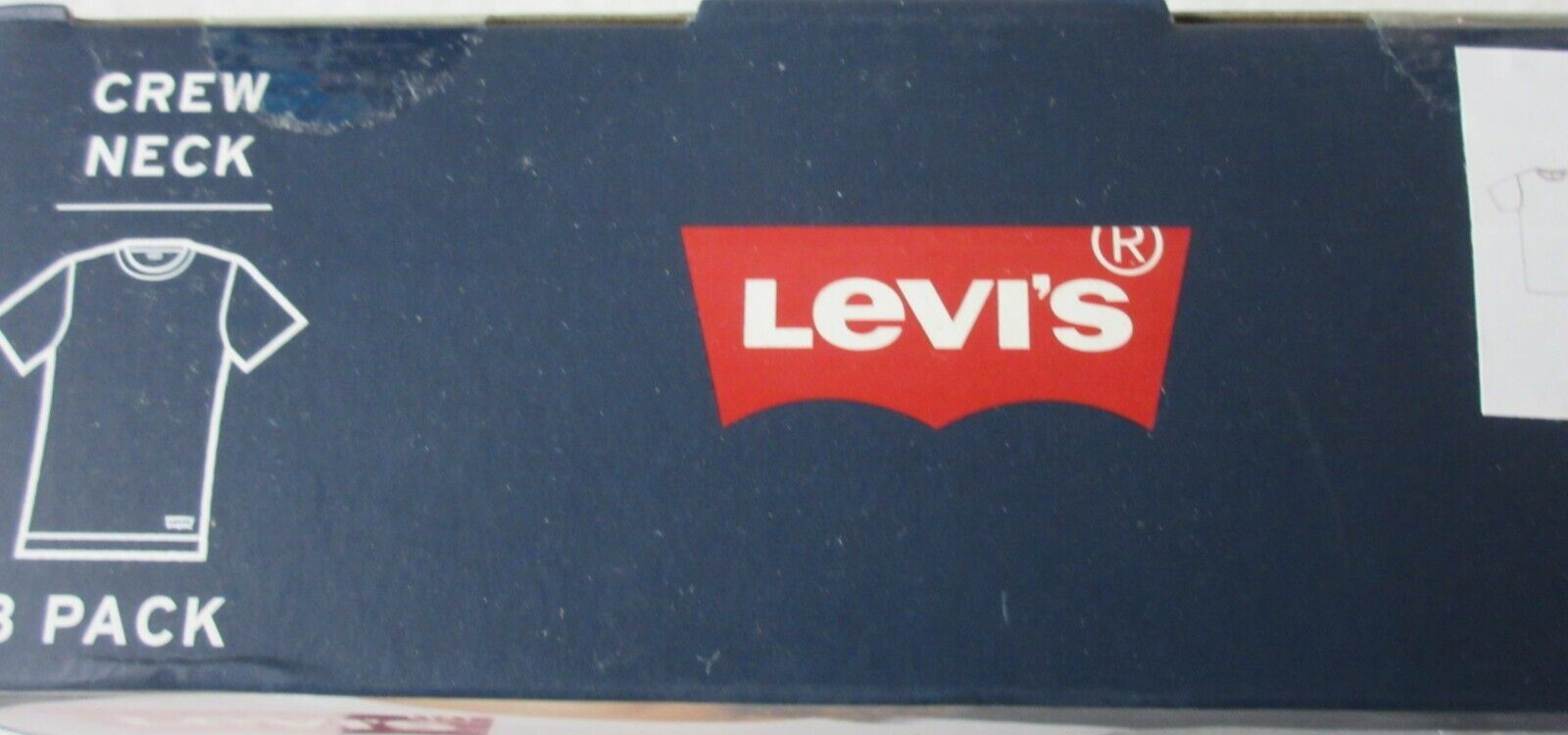 Levi’s Men’s Crewneck Premium Cotton 3 Pack Tee shirts White NIB Ships Free