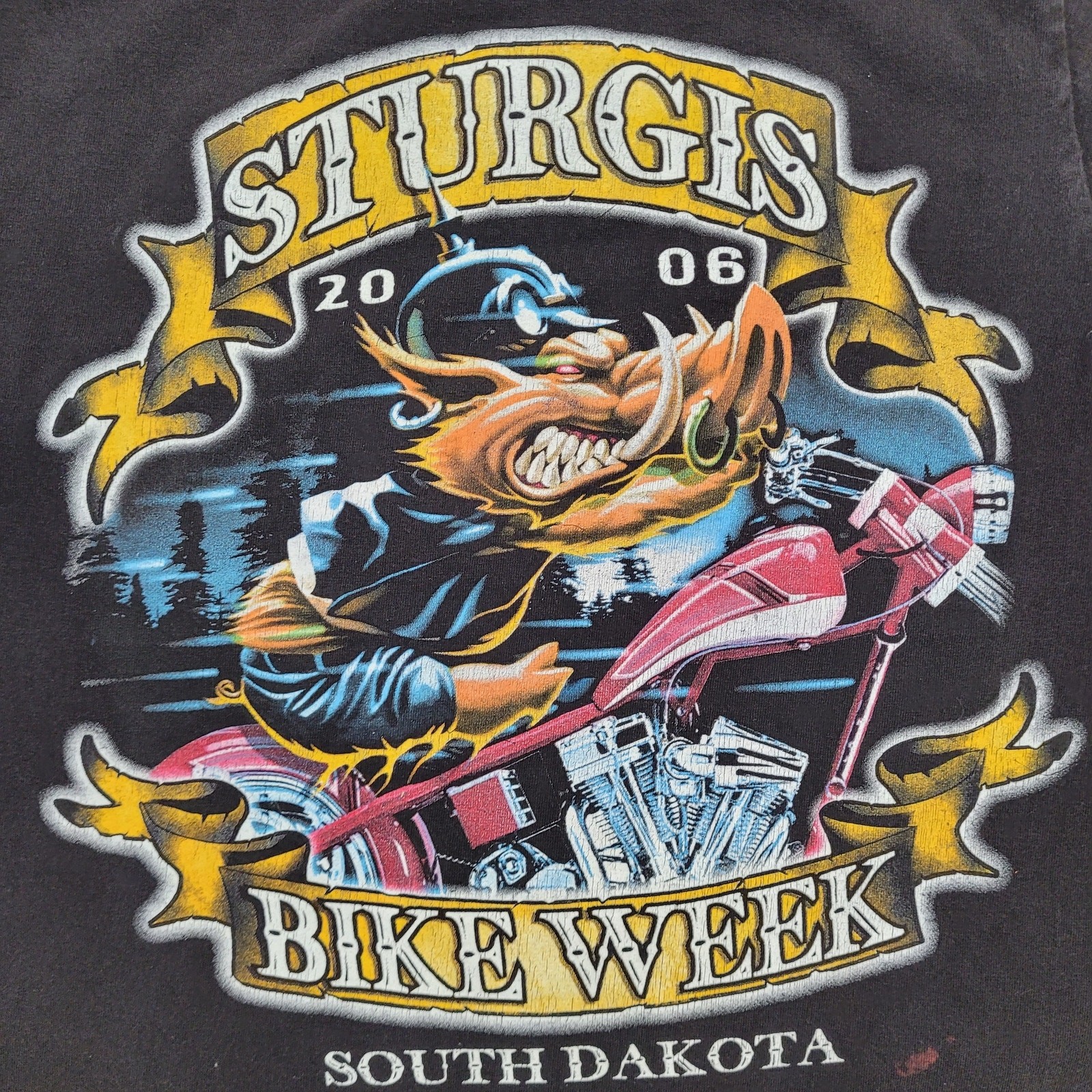 Sturgis Biker Week Shirt Medium 19×25 South-Dakota Black