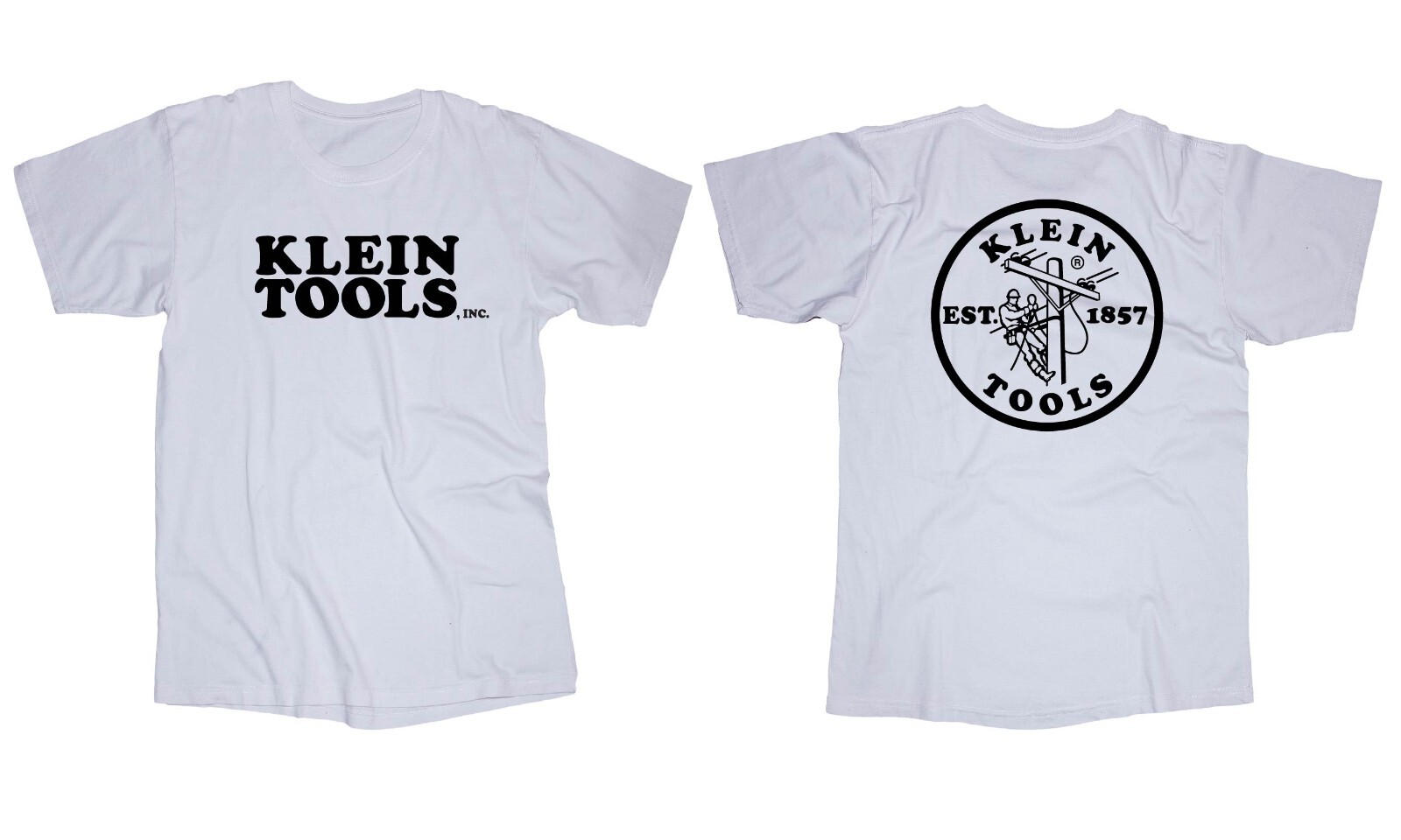 Klein Tools logo white t-shirt Electric