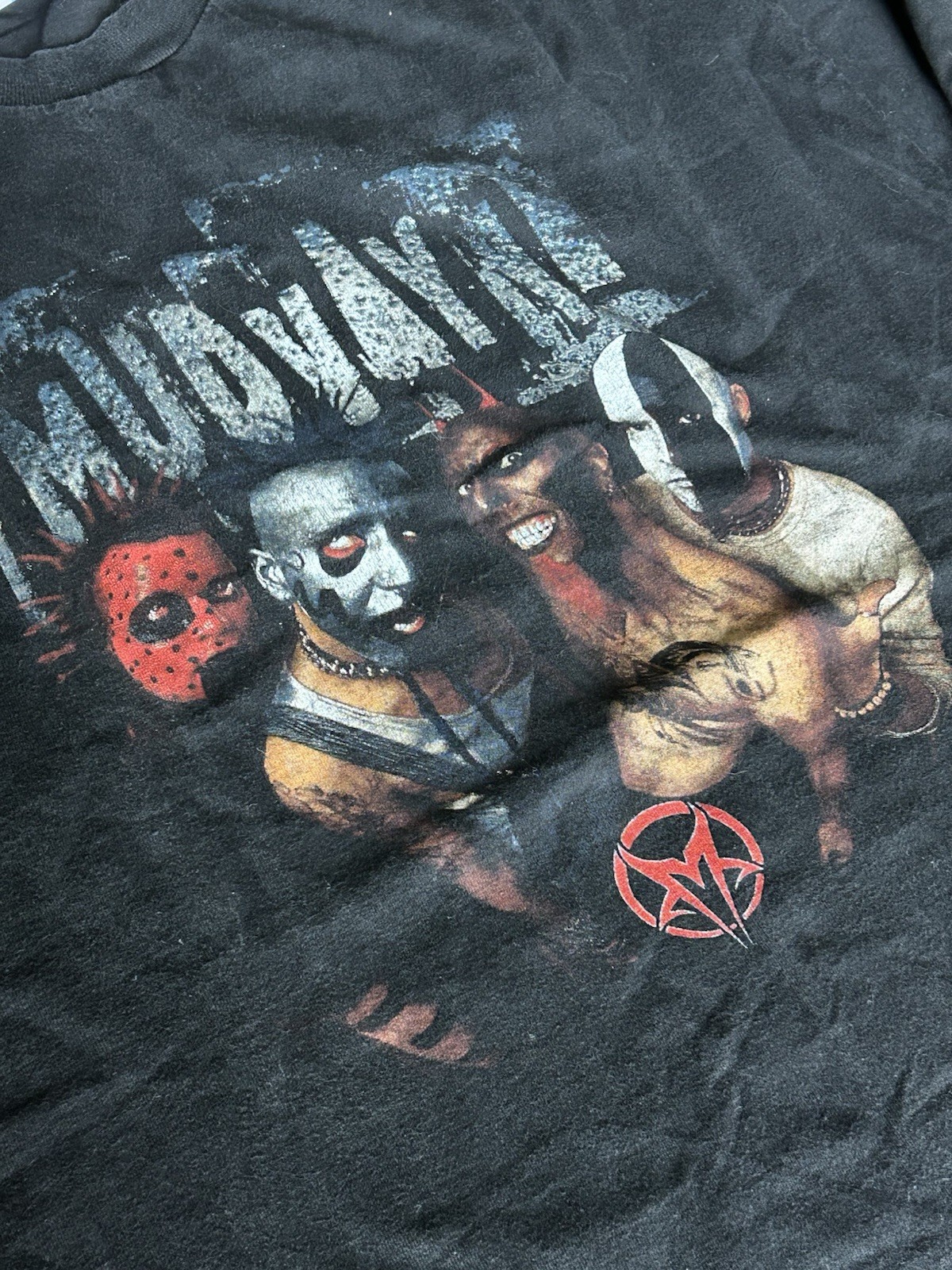 Mudvayne band vintage 2001 Group Photo T-shirt XL M&O Knits Slipknot