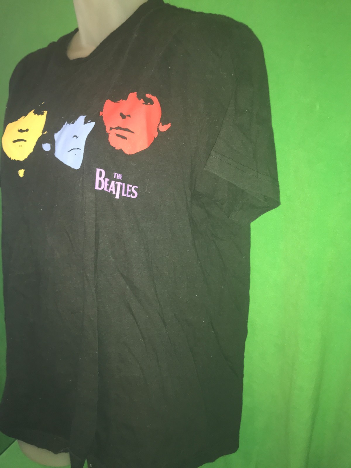 THE BEATLES POP ART STYLE BAND MEMBERS SHIRT MEDIUM