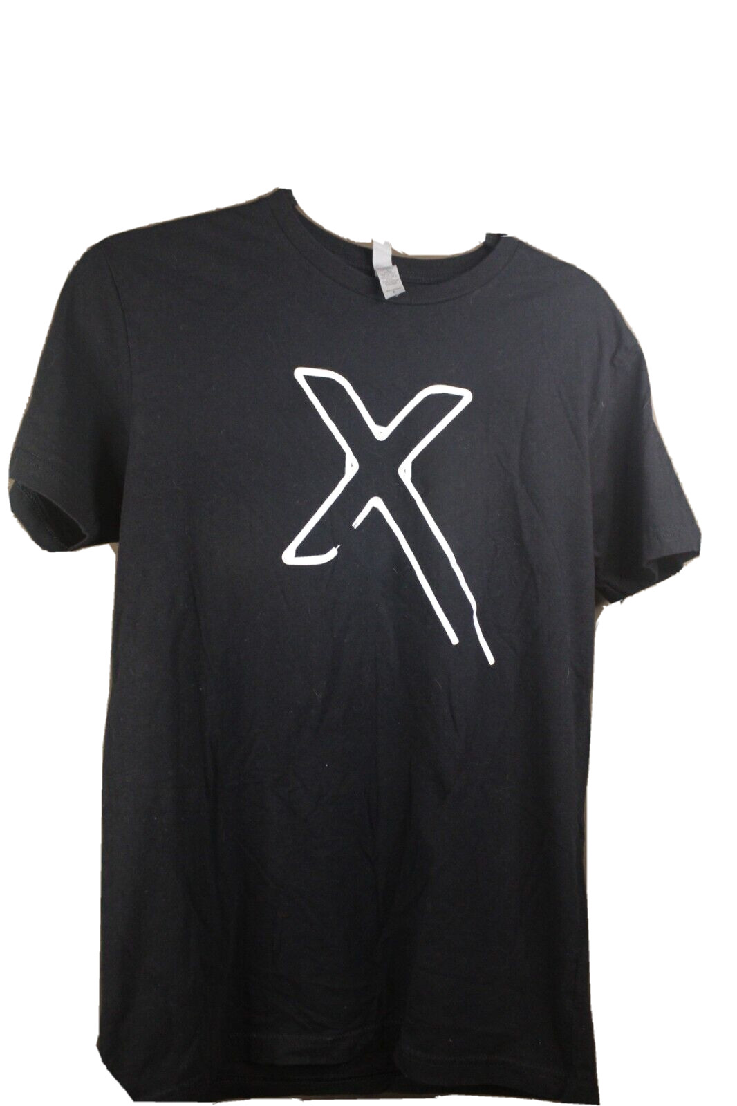 Next Level Apparel Size S Small Black Cotton T-shirt X – Logo