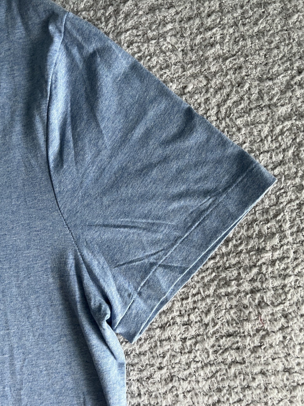 Polo Ralph Lauren Men’s T Shirt Sz XL Chambray Blue Custom Slim Fit Pony Preppy