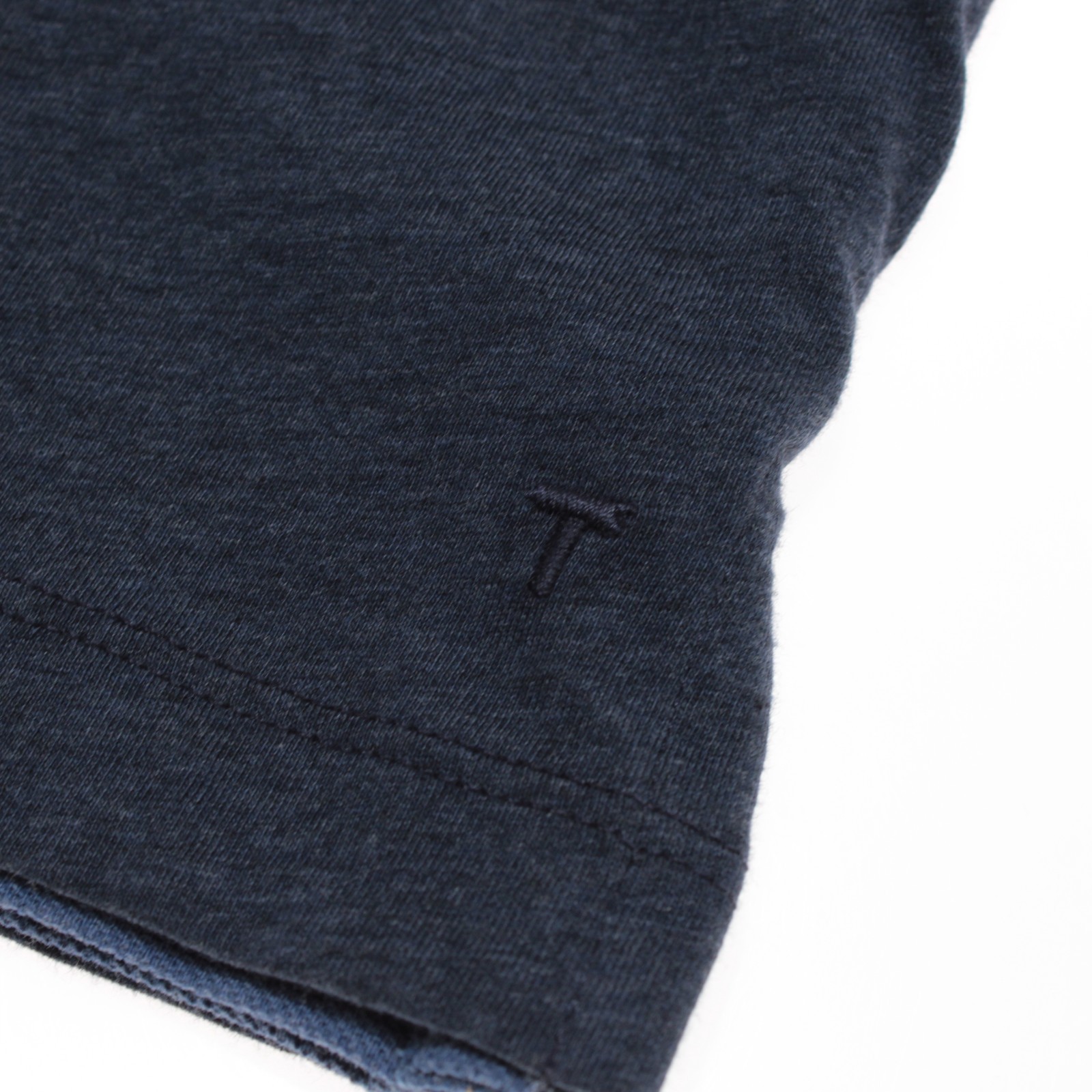 Left Coast Tee NWT Kipa Reversible Long Sleeve Henley T-Shirt Size M in Blue