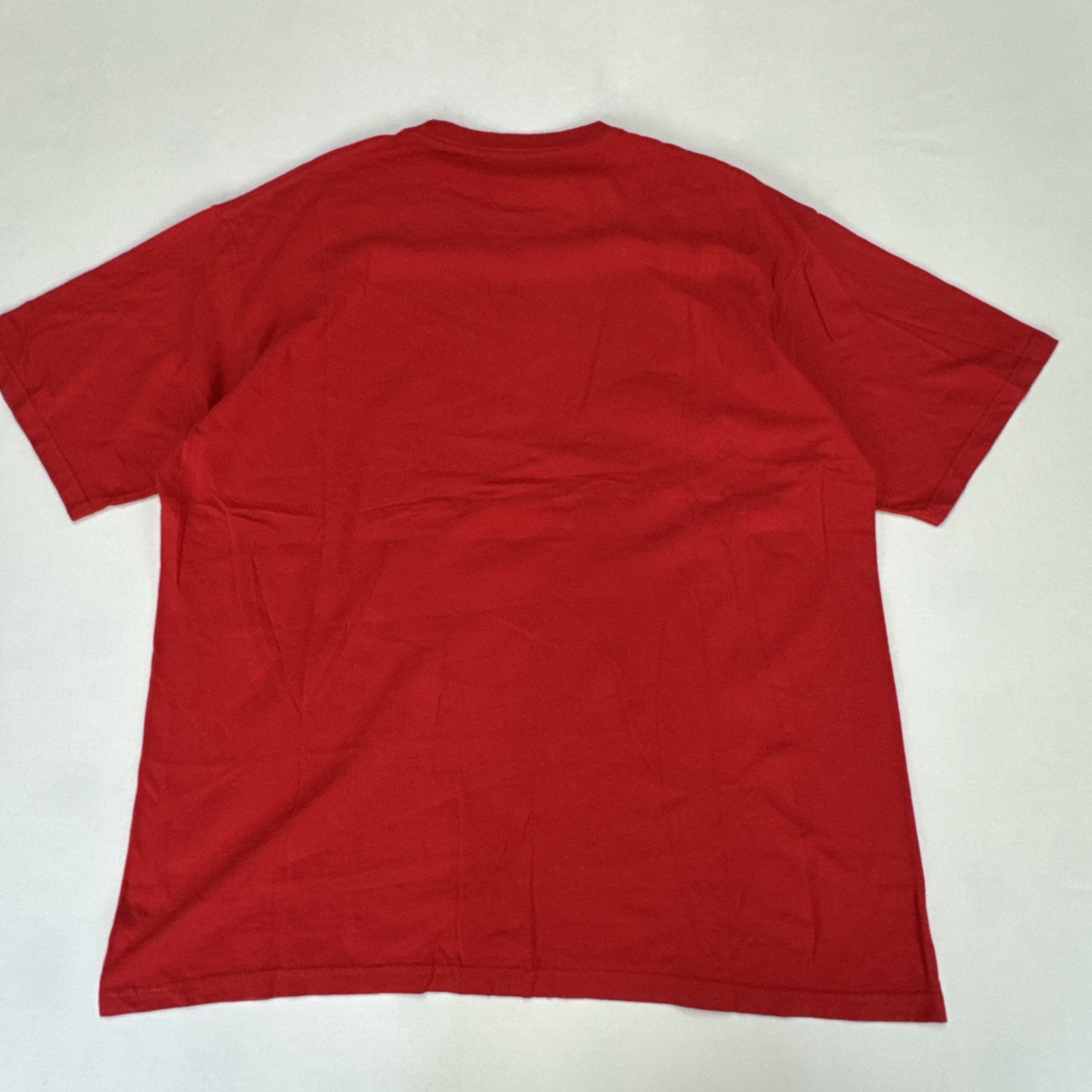 Vintage MAJESTIC T Shirt Size XL Red LA ANGELS Big A Silver Halo 2008 MLB