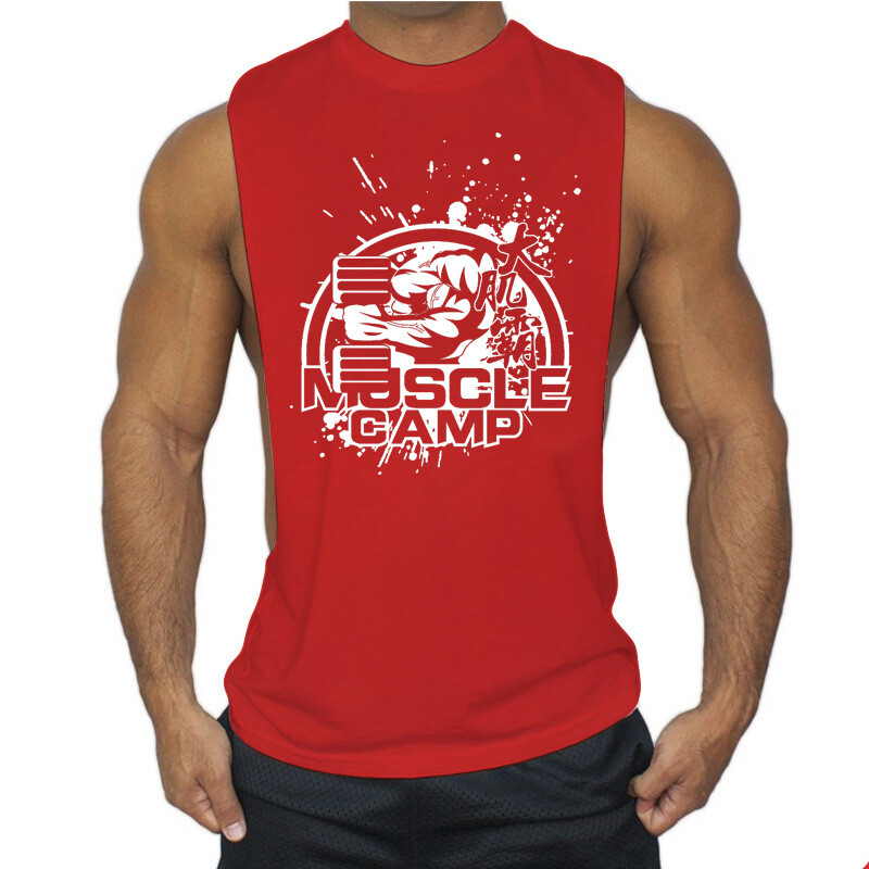 Sports Leisure Printing Quick-drying Breathable Vest Trendy Fitness Vest