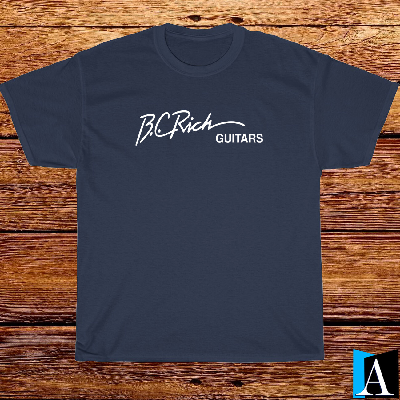 New Shirt BC RICH Guitars Music Logo T-Shirt Black/White/Grey/Navy Size S-5XL