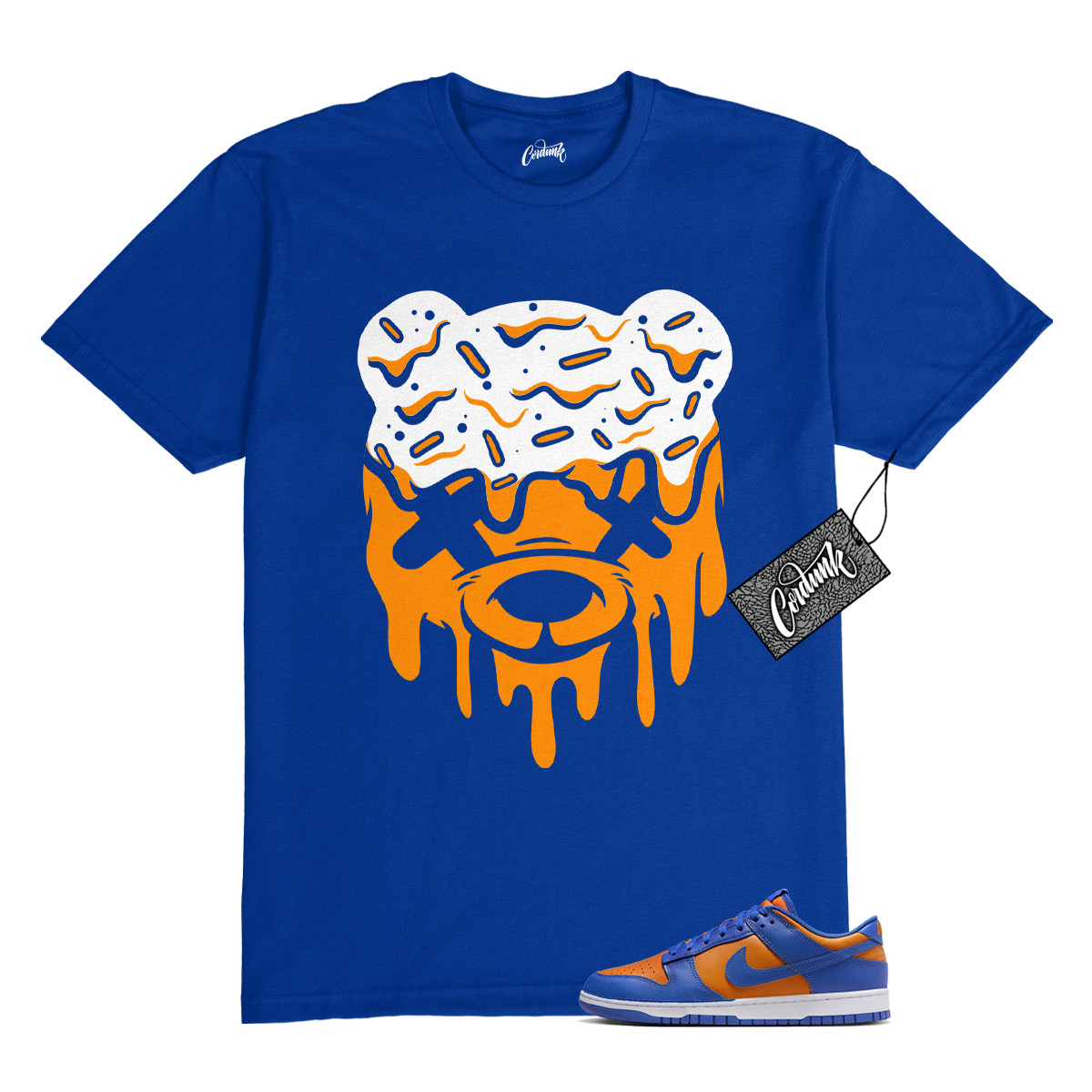 Dunk Knicks Team Royal Blue Orange Low Bright Ceramic T Shirt to Match DRIPPY
