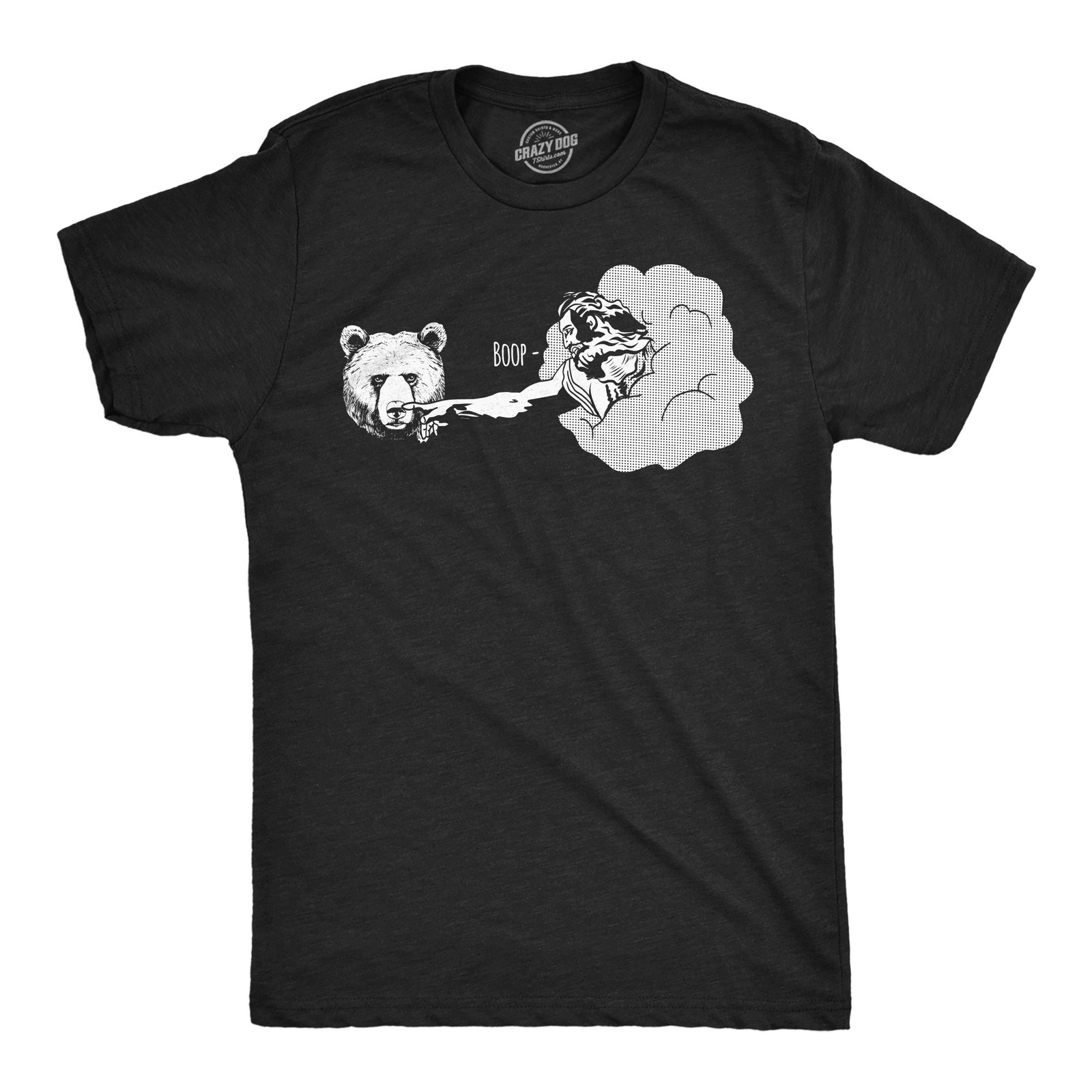 Mens Funny T Shirts Creation Of Boop Sarcastic Graphic Novelty Tee for Men