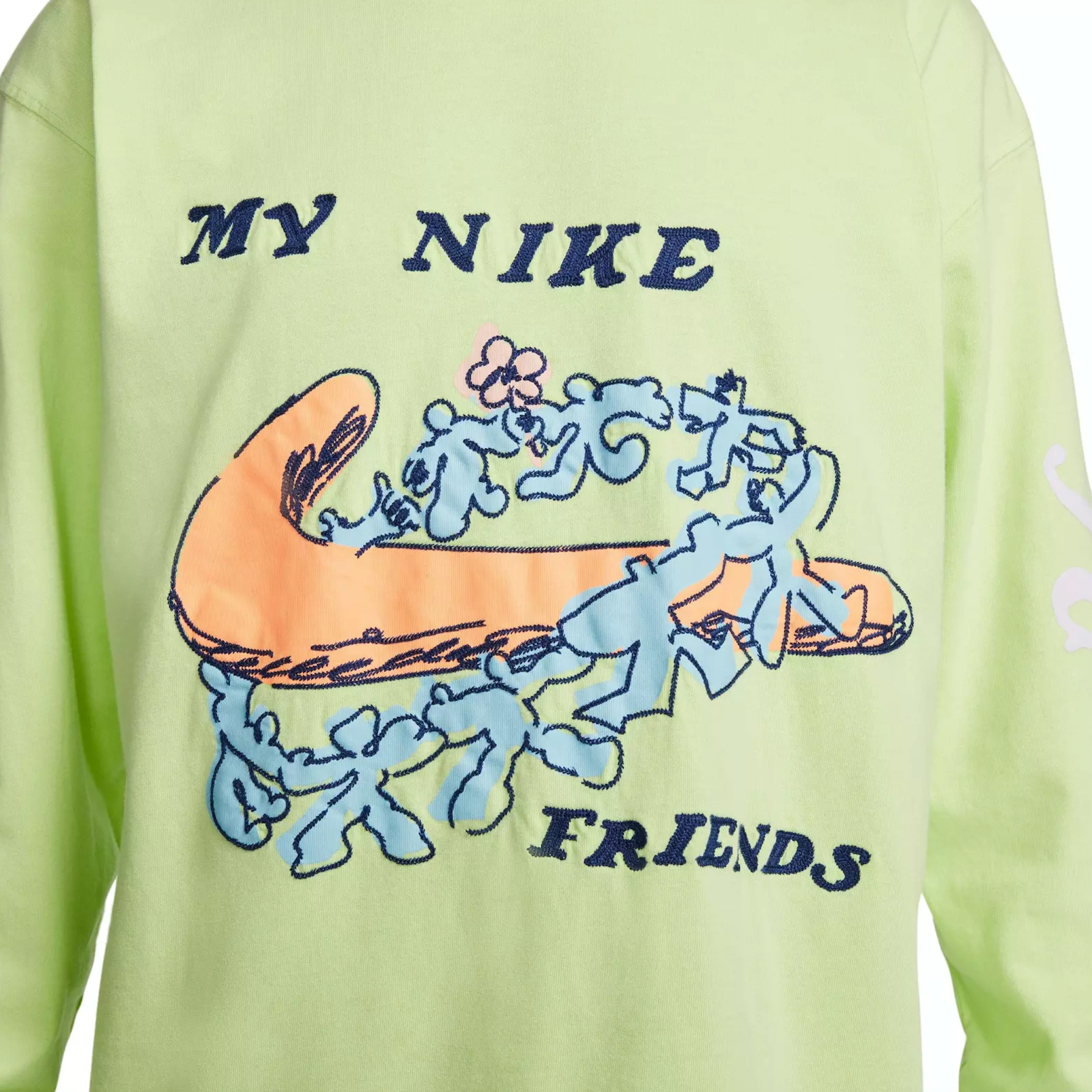 Nike Men’s Sportswear Max90 LongSleeve Cotton Tee Shirt DZ3080-383 Lime Size XXL